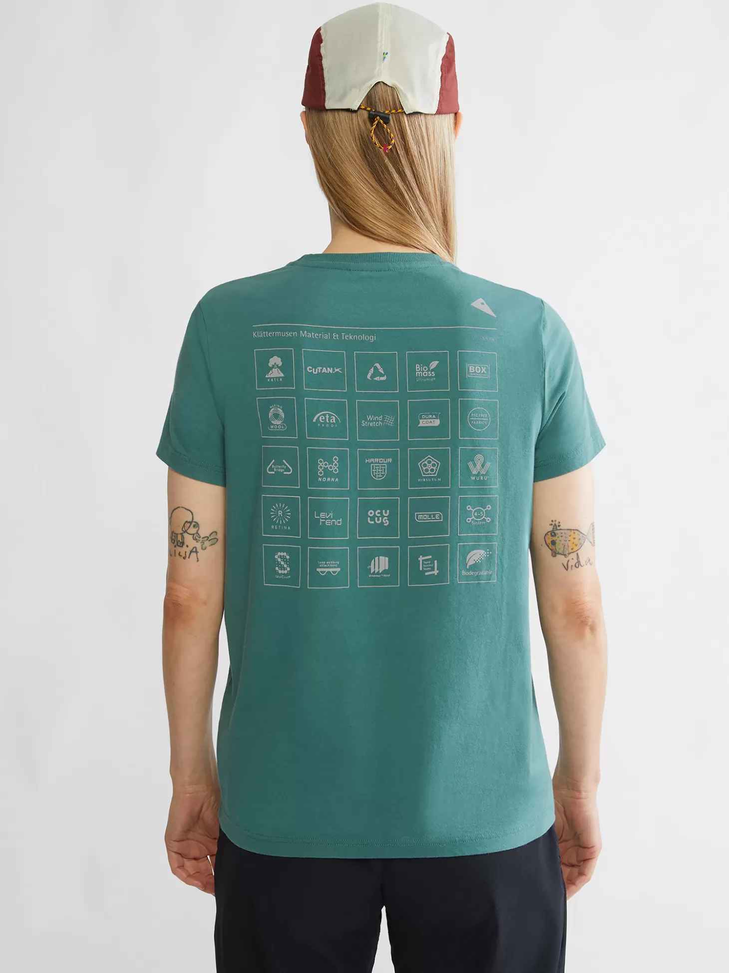 Klättermusen T-Shirts & Toppar-Runa Elements Frost Green