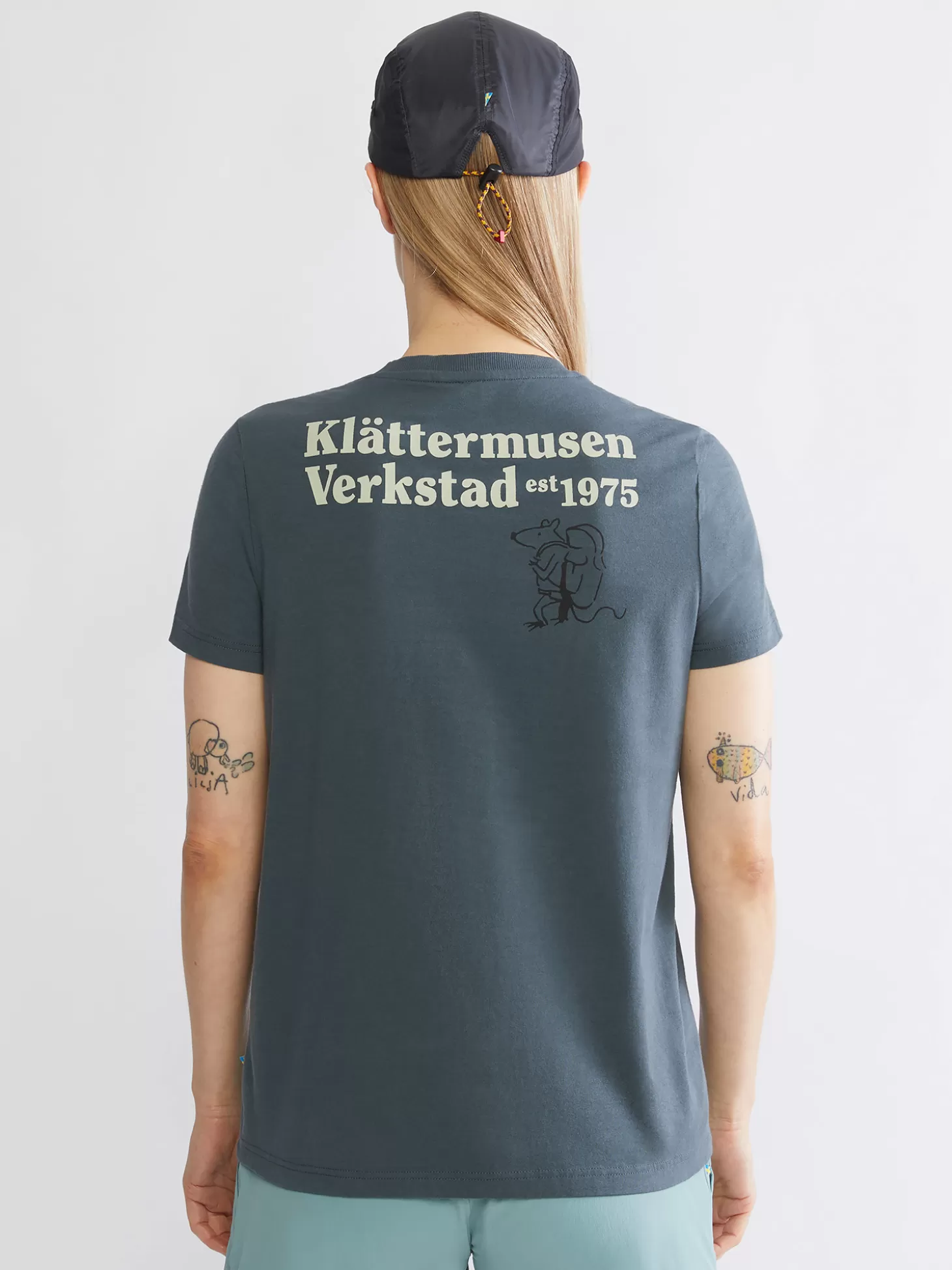 Klättermusen T-Shirts & Toppar-Runa Nomad Thistle Blue