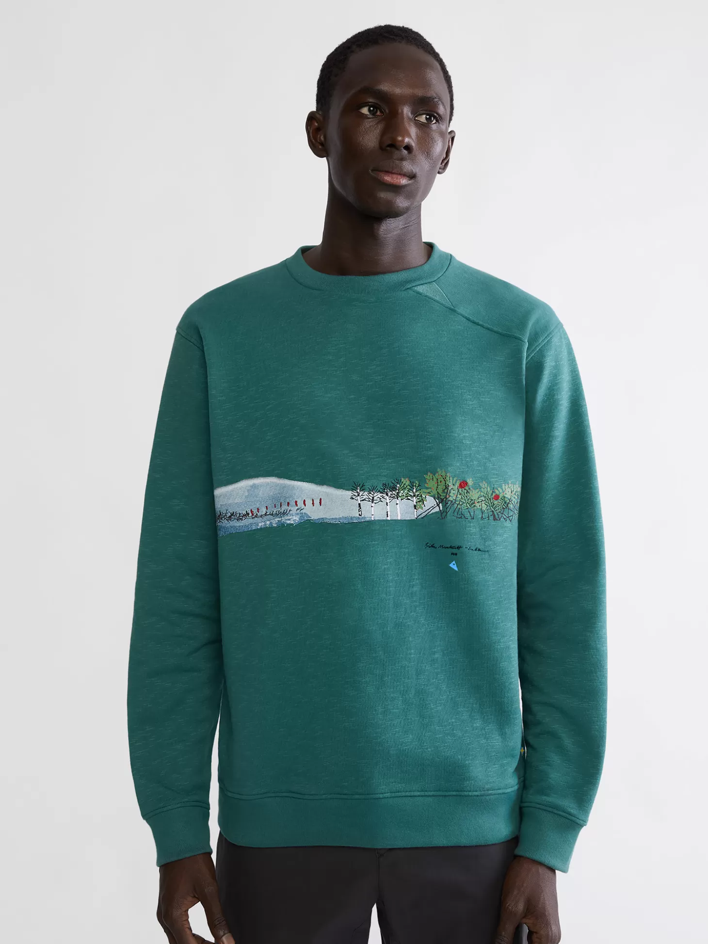 Klättermusen Tröjor & Fleece-Turid Crew Sweater Britta Deep Green